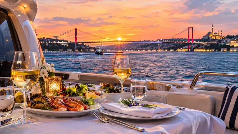 Private Bosphorus Dinner Cruise and Luxury Yacht Charter